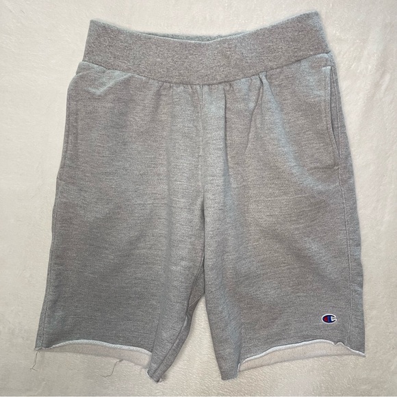 Champion Grey Gray Reverse Weave Shorts Size M - Picture 1 of 4